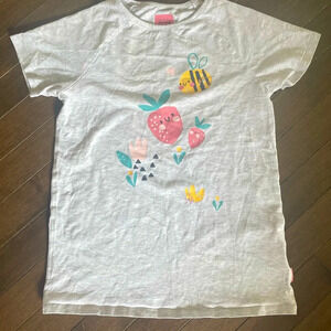 Souris Mini girls grey t-shirt size 12 Youth
